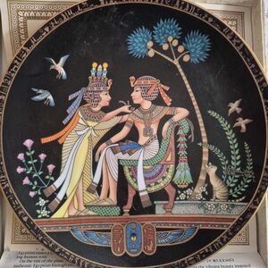 Ancient Egyptian Ceramic Art Plate